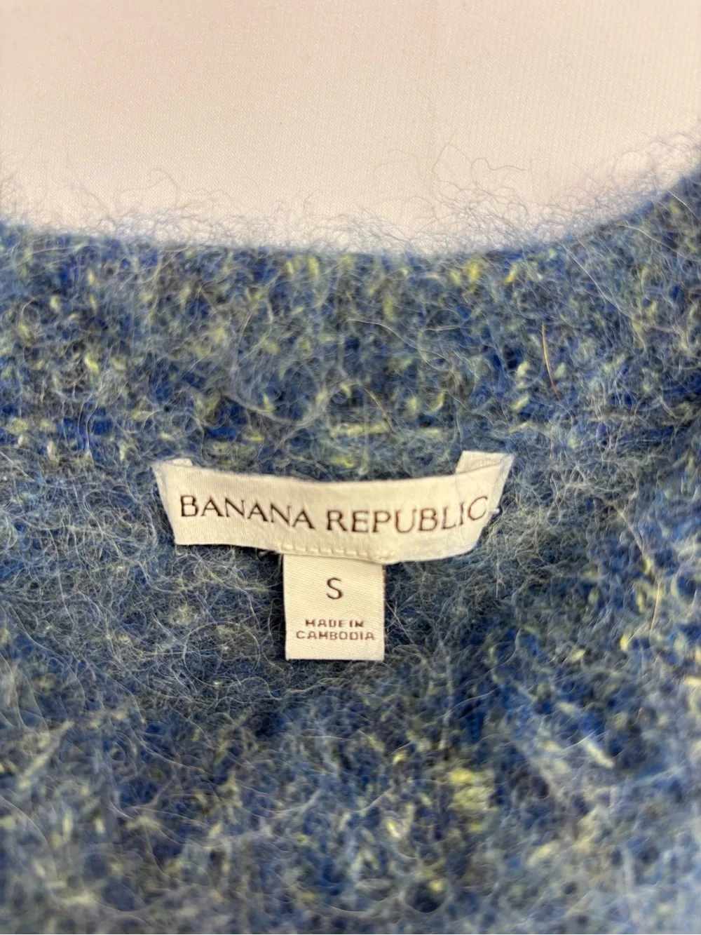 Banana Republic Girls Blue Fuzzy Knit Sweater
